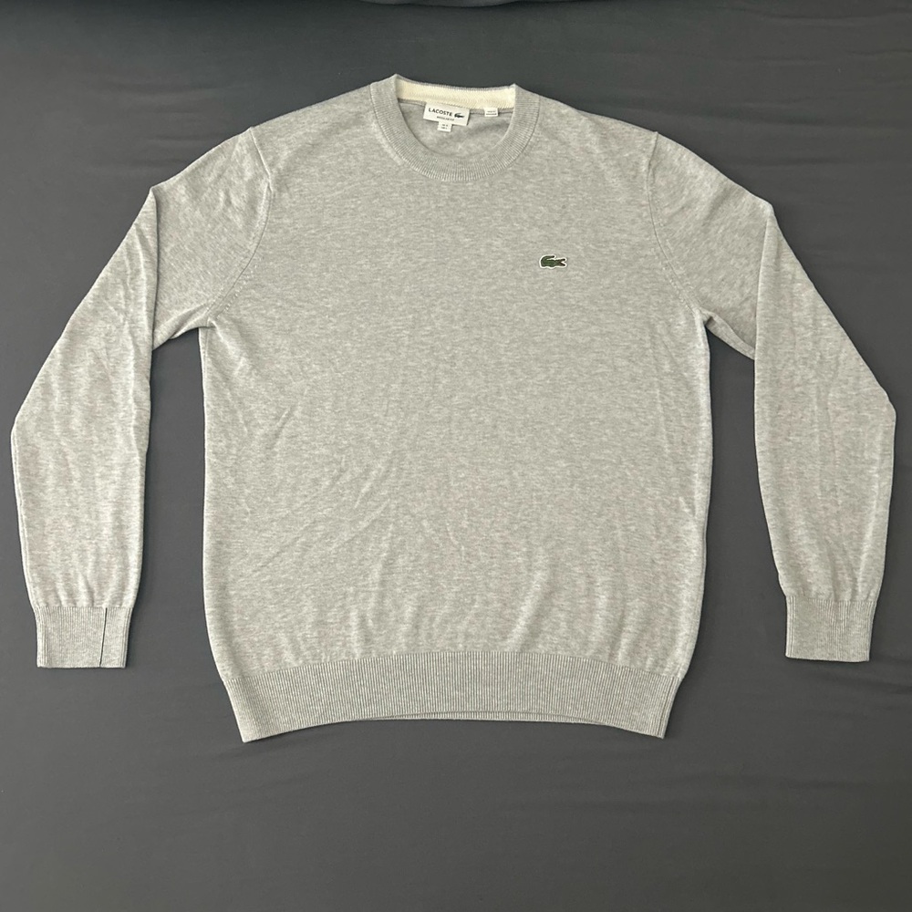 Lacoste Men's Light Gray Crewneck Sweater